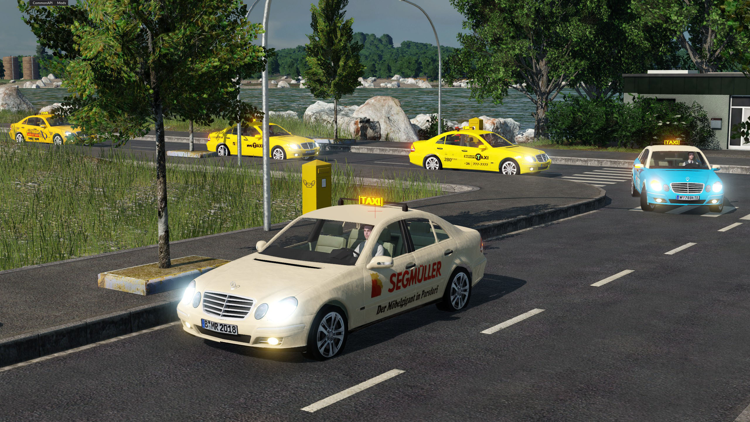 Taxi driving simulator